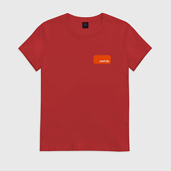 Футболка хлопковая женская Похмельная панда, цвет: красный