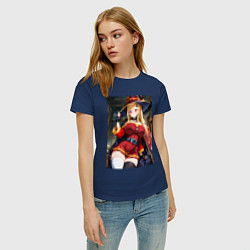 Футболка хлопковая женская Марин Китагава косплей Мегумин, цвет: тёмно-синий — фото 2