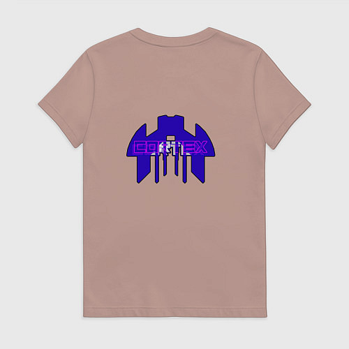 Женская футболка Cortex фиолетовый aneurism iv / Пыльно-розовый – фото 2