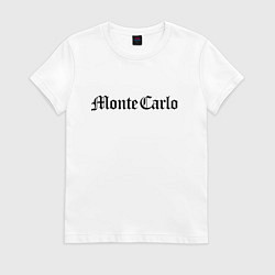 Футболка хлопковая женская Monte Carlo - Monaco, цвет: белый