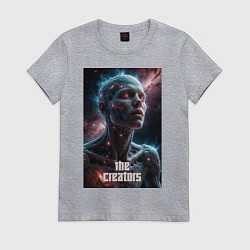 Футболка хлопковая женская The Creators - big space celestial, цвет: меланж