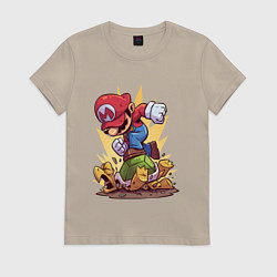 Футболка хлопковая женская Марио, цвет: миндальный
