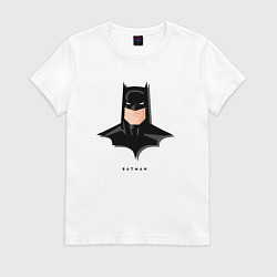 Футболка хлопковая женская Batman comics, цвет: белый