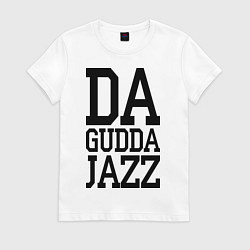 Футболка хлопковая женская Da gudda, цвет: белый