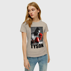 Футболка хлопковая женская Mike Tyson, цвет: миндальный — фото 2