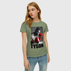 Футболка хлопковая женская Mike Tyson, цвет: авокадо — фото 2
