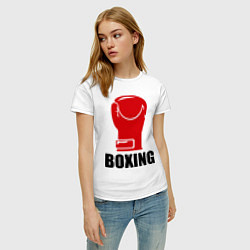 Футболка хлопковая женская Boxing Rage, цвет: белый — фото 2