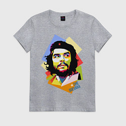 Футболка хлопковая женская Che Guevara Art, цвет: меланж