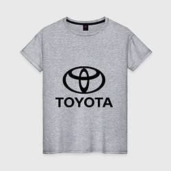 Футболка хлопковая женская Toyota Logo, цвет: меланж