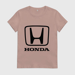 Женская футболка Honda logo