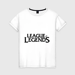 Футболка хлопковая женская League of legends, цвет: белый