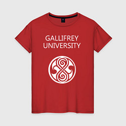 Футболка хлопковая женская Galligrey University, цвет: красный