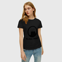 Футболка хлопковая женская Black Mesa: Logo, цвет: черный — фото 2