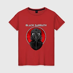 Футболка хлопковая женская Black Sabbath: Toxic, цвет: красный
