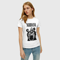 Футболка хлопковая женская Nirvana Group, цвет: белый — фото 2