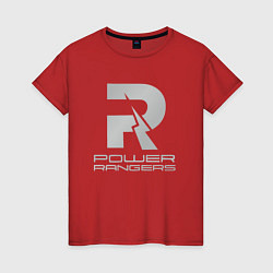 Футболка хлопковая женская Power Rangers, цвет: красный
