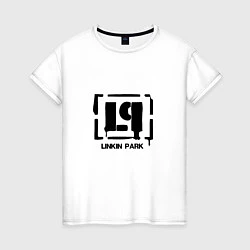 Футболка хлопковая женская Linkin Park Stamp, цвет: белый