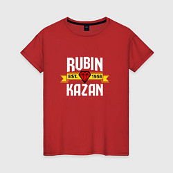 Футболка хлопковая женская Rubin Kazan FC, цвет: красный