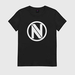 Футболка хлопковая женская EnVyUs, цвет: черный