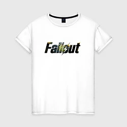 Футболка хлопковая женская Fallout 4: Gameplay, цвет: белый