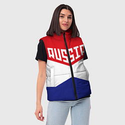 Женский жилет Россия, цвет: 3D-красный — фото 2