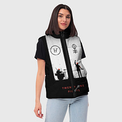 Женский жилет Twenty One Pilots: Lines, цвет: 3D-черный — фото 2