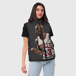 Женский жилет Bulls 23: Jordan, цвет: 3D-светло-серый — фото 2