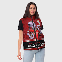 Женский жилет Detroit Red Wings, цвет: 3D-красный — фото 2