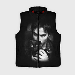 Женский жилет Деймон Сальваторе с котом