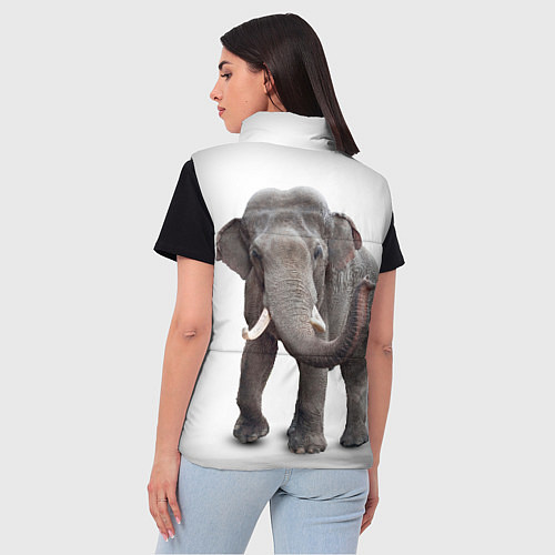 Женский жилет Большой слон / 3D-Светло-серый – фото 4