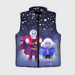 Женский жилет Sans & Papyrus, цвет: 3D-светло-серый