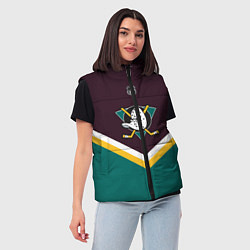 Женский жилет NHL: Anaheim Ducks, цвет: 3D-светло-серый — фото 2