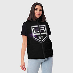 Женский жилет Los Angeles Kings, цвет: 3D-черный — фото 2