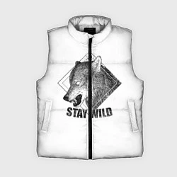 Женский жилет Stay Wild, цвет: 3D-светло-серый