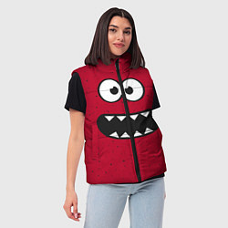 Женский жилет Веселый монстрик, цвет: 3D-черный — фото 2