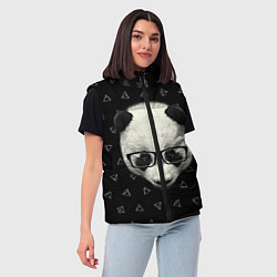 Женский жилет Умная панда, цвет: 3D-черный — фото 2