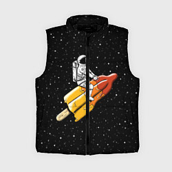 Женский жилет Сладкая ракета, цвет: 3D-черный
