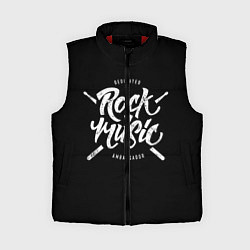 Женский жилет Rock Music, цвет: 3D-красный