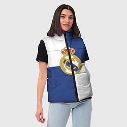 Женский жилет Real Madrid: Blue style, цвет: 3D-черный — фото 2