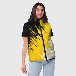 Женский жилет Имперский флаг России, цвет: 3D-черный — фото 2