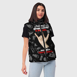 Женский жилет Технику безопасности я знаю, цвет: 3D-красный — фото 2