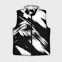 Женский жилет Чёрно-белый, цвет: 3D-черный