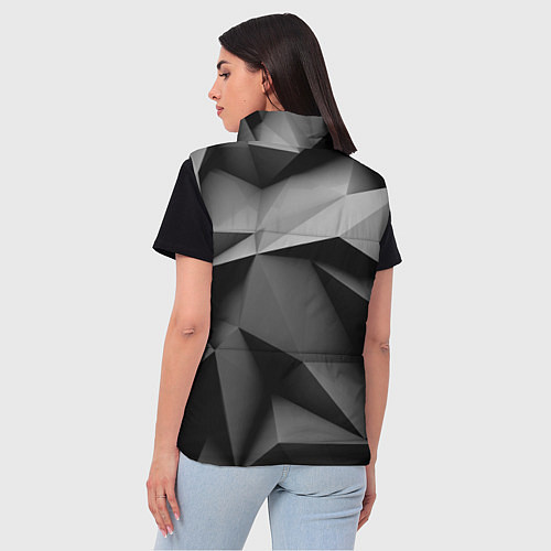 Женский жилет Gray abstraction / 3D-Светло-серый – фото 4