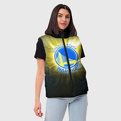 Женский жилет Golden State Warriors 4, цвет: 3D-светло-серый — фото 2