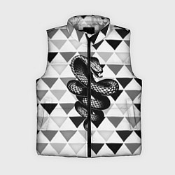 Женский жилет Snake Geometric, цвет: 3D-светло-серый