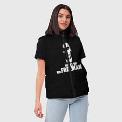 Женский жилет Wake up Mr. Freeman, цвет: 3D-черный — фото 2