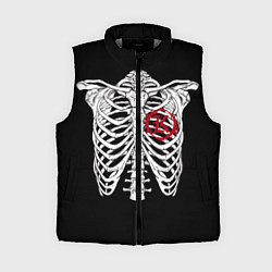 Женский жилет Кукрыниксы: Скелет, цвет: 3D-светло-серый