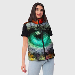 Женский жилет Eyes swag, цвет: 3D-красный — фото 2