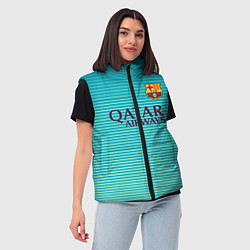 Женский жилет Barcelona FC: Aqua, цвет: 3D-черный — фото 2
