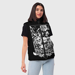 Женский жилет Dethklok: Metalocalypse, цвет: 3D-светло-серый — фото 2